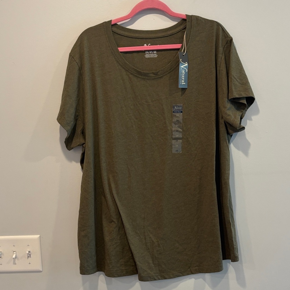 Natural Reflections Forest Green Short Sleeve Tee